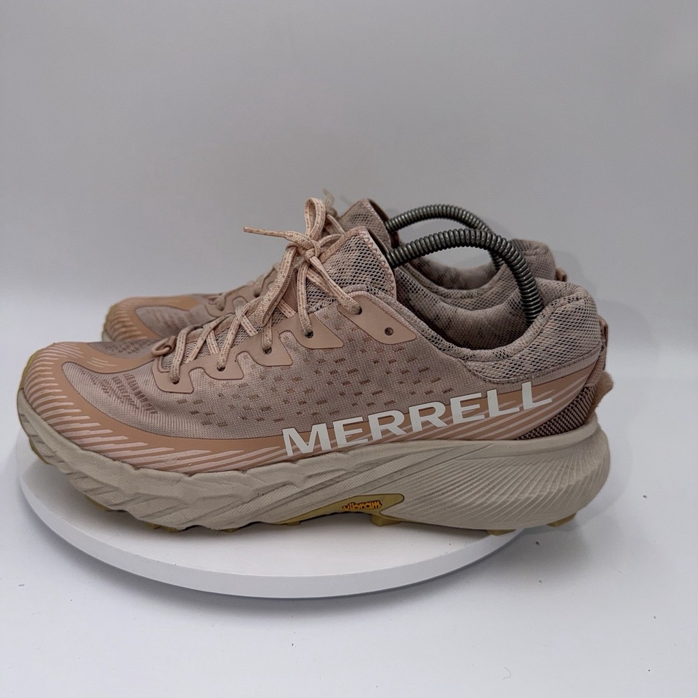 Merrell Agility Peak 5 Trail Running Shoes Purple Rose Womens 11 Vibram J068390